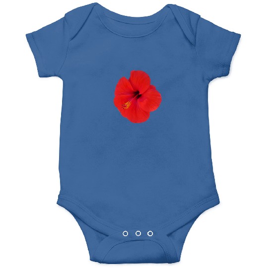 red hibiscus Onesies
