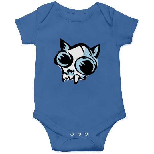 cat skull Onesies