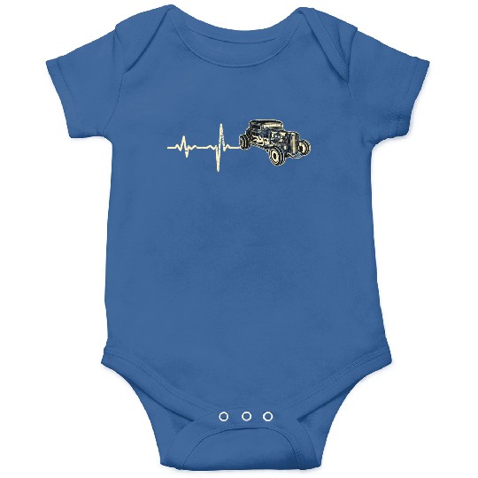 gift heartbeat hot rod hotrod Onesies