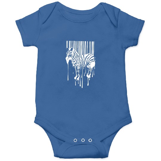 Banksy Street Art Zebra Bar Code Onesies
