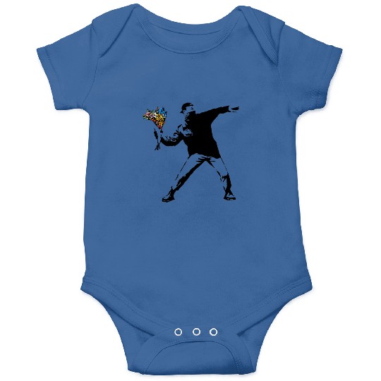 Banksy Rage Flower Thrower Onesies