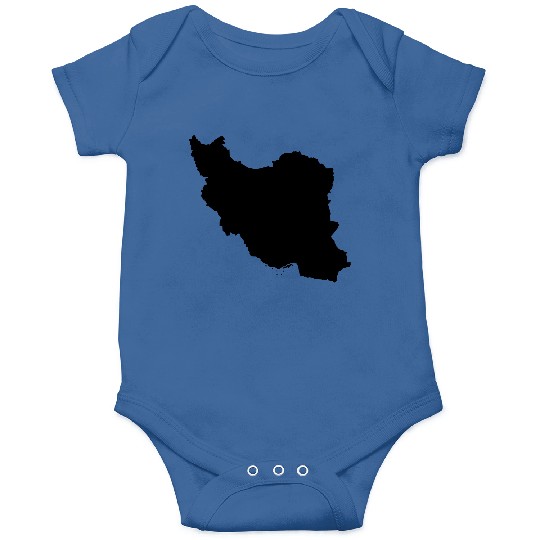 Iran map silhouette Onesies