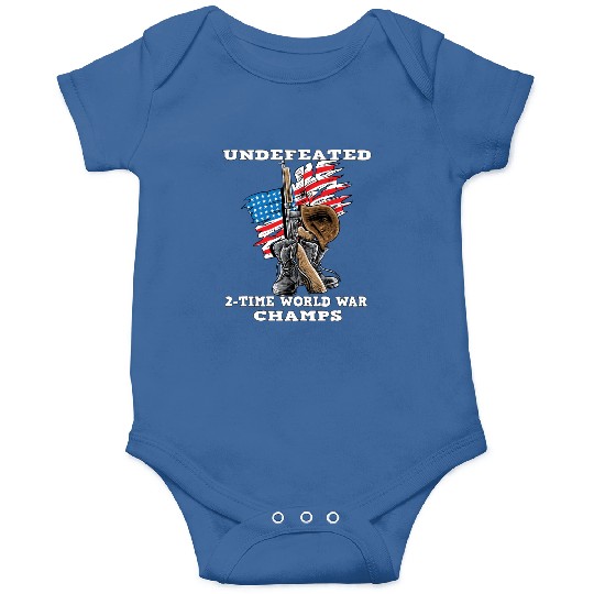 Undefeated World war 2 veteran Onesies