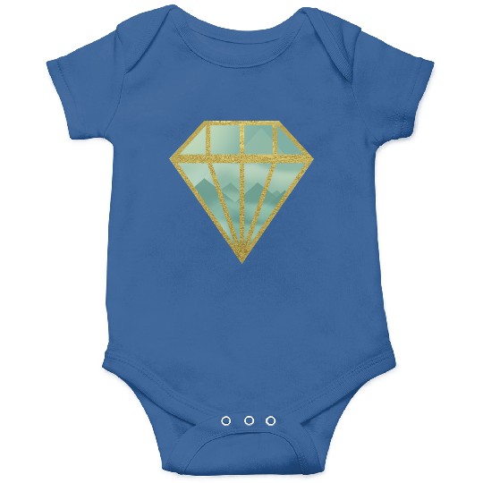 Golden Indie Diamond shape Mountain Onesies