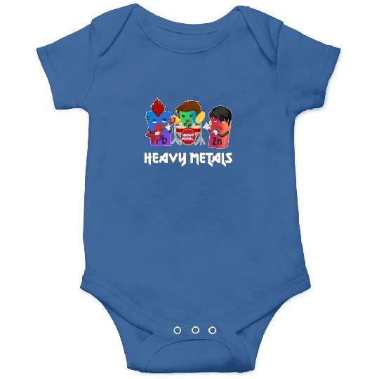 Funny Heavy Metals Chemistry Elements Rock Band Onesies