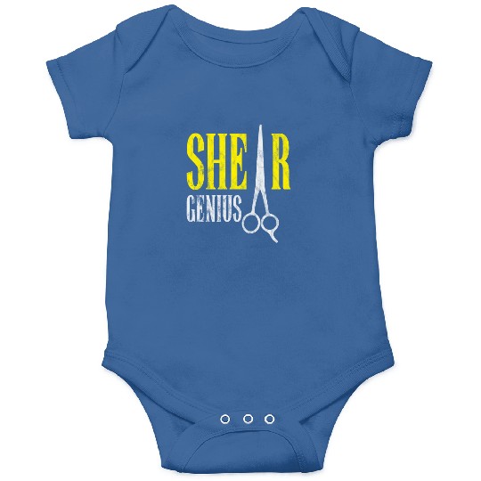 Shear Genius Hairstylist Worker gift Onesies