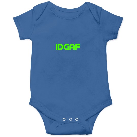 IDGAF (LIME GREEN PRINT) Onesies