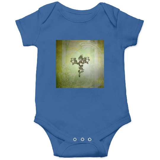 Awesome chinese dragon green colors Onesies