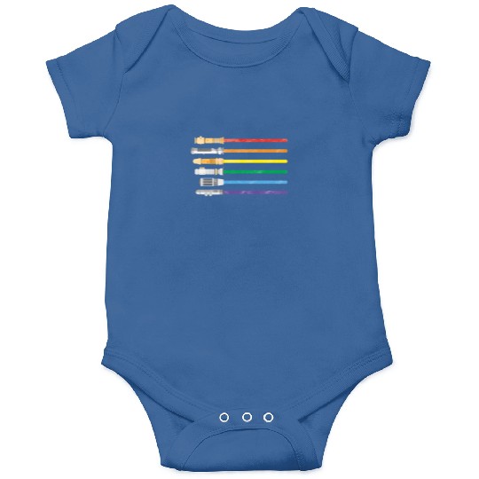 Lightsaber Rainbow Gay Pride Lesbian LGBT Onesies