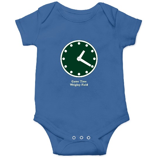 WRIGLEY FIELD SCOREBARD CLOCK IS CHICAGO CUBS GAME Onesies