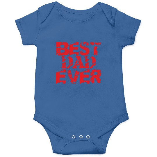 Red Best Dad Ever Onesies