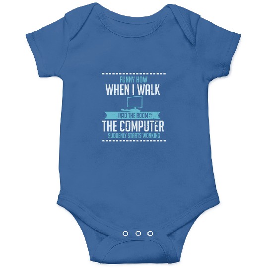 Funny Computer Geek Onesies: Tech Support I Software