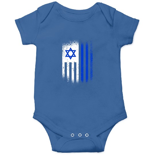 Israel Flags Design / Jerusalem Haifa Tel-Aviv Onesies