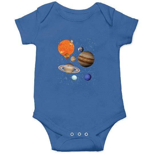 realistic Solar System planet Outer Space Explorer Onesies