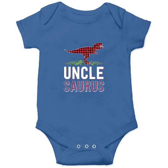 Uncle Saurus T Rex Bufallo Plaid Matching Family Onesies