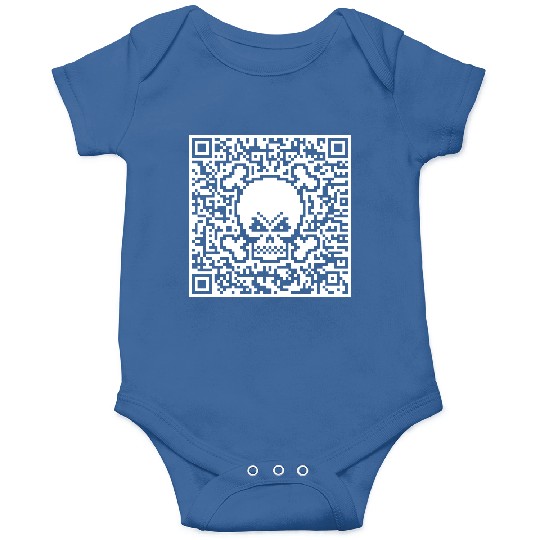 Skull And Crossbones (Quick Response Code / NEG) Onesies