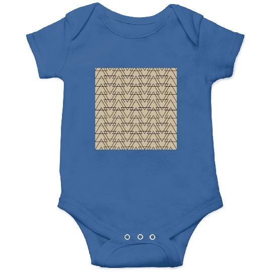 Triangle Beige Black Onesies