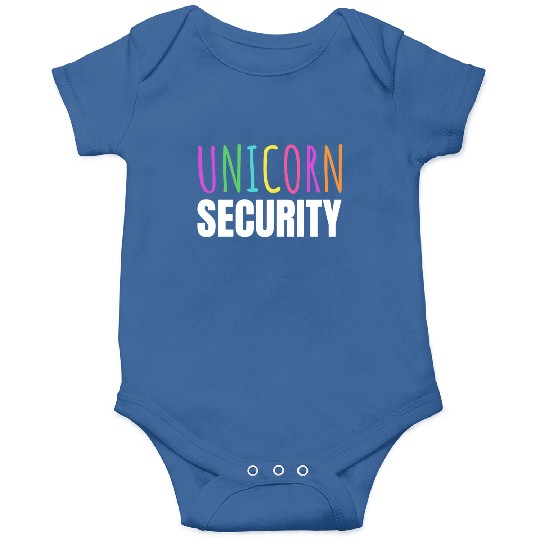Unicorn Security Birthday Party Onesies