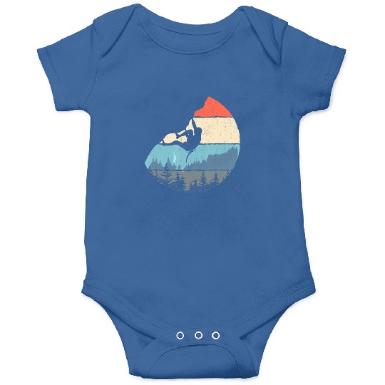 Vintage Style Rock Climbing Retro Bouldering Onesies