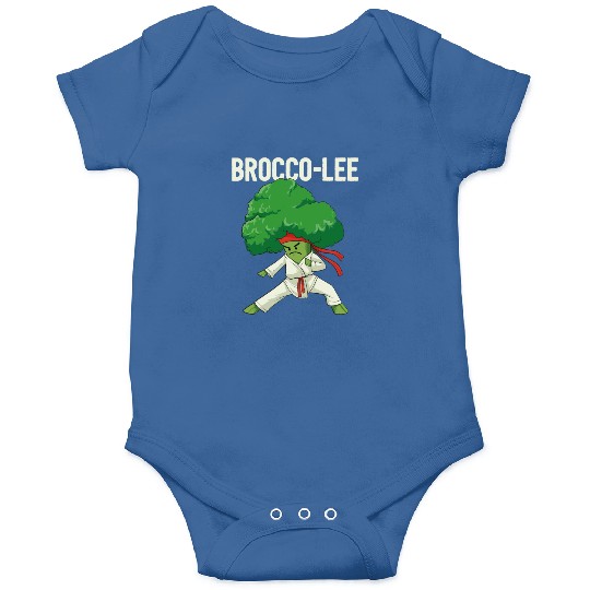 Brocco Lee Broccoli Karate Vegan Vegetarian MMA Onesies