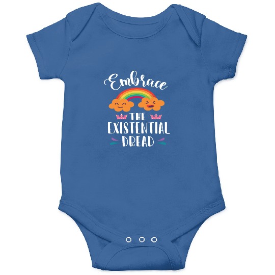 EMBRACE THE EXISTENTIAL DREAD Comics Rainbow Gift Onesies