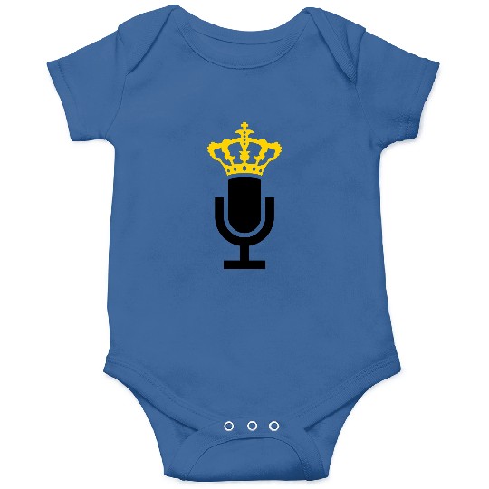 King Microphone Icon Onesies