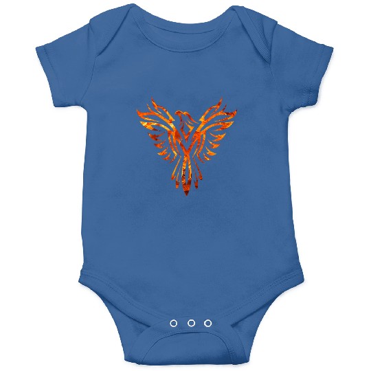 Tribal Fire Phoenix Rising Onesies