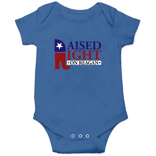 Raised Right On Reagan 80'S Nostalgia Onesies