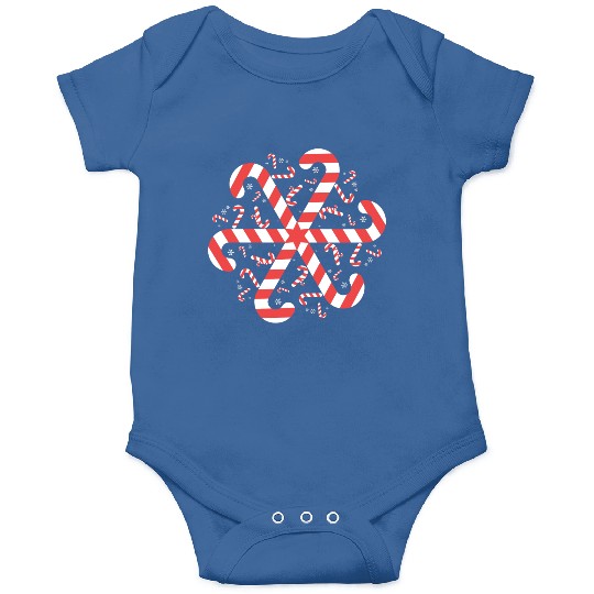Candy Cane Gift Snowflake Candy Cane Christmas Onesies