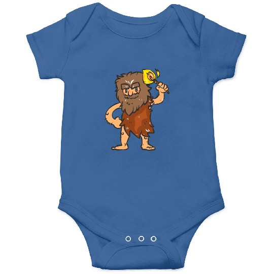 Caveman with Torch Onesies