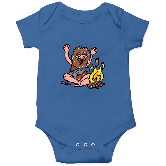 Caveman with Fire Onesies