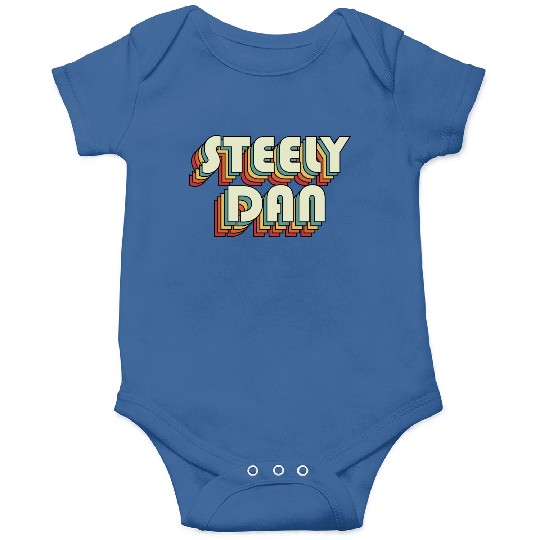 Steely Dan | Unique Retro Faded-Style Typography Onesies