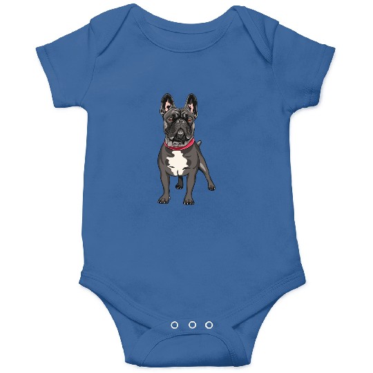 Black French Bulldog Onesies