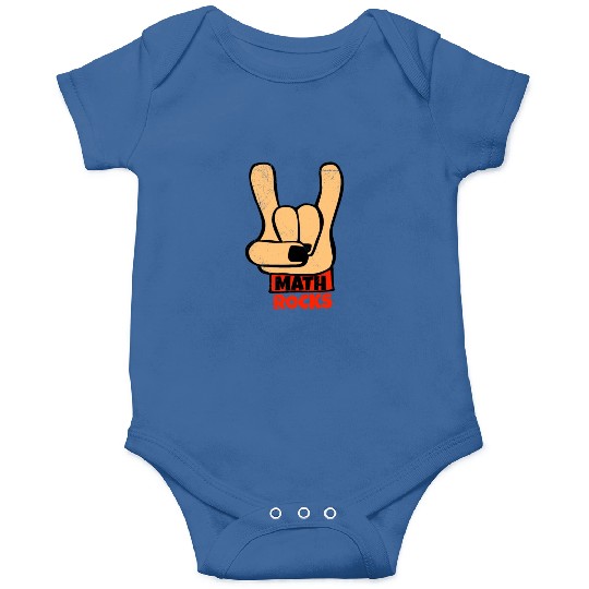 Math Rocks Rock and Roll Funny Math Gift Idea Onesies