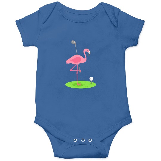 Golf Flamingo Golfing Golfer Onesies
