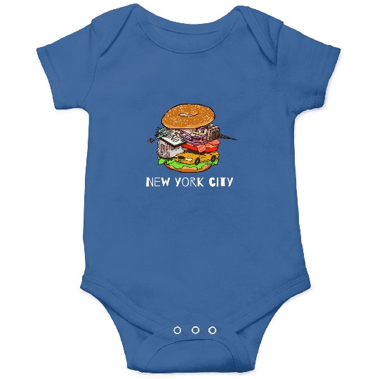 New York City Bagel with Everything NYC Onesies