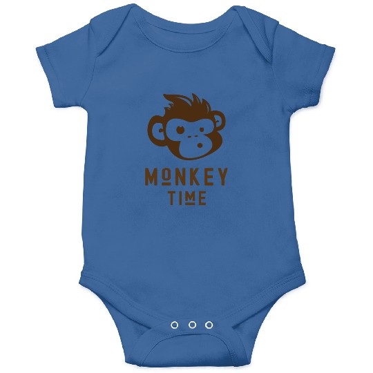 It's Monkey Time Cute Funny Monkey Face Onesies
