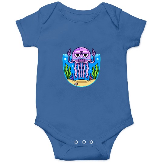 Jelly Fish Middle Finger Jellyfish Onesies