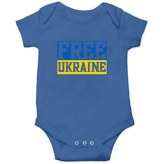 Free Ukraine Flag Onesies