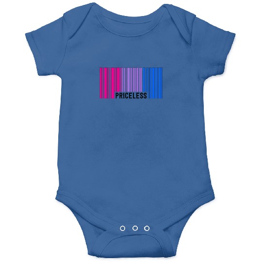 Priceless Bisexual Pride Barcode Subtle Bi Flag Onesies