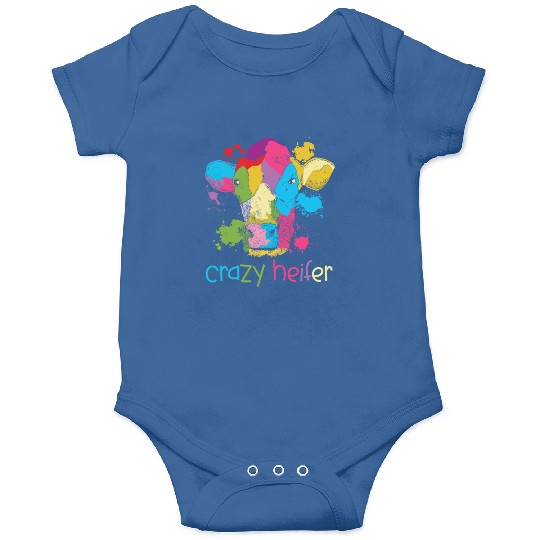 Crazy Heifer Cow Whisperer Cow Farming Farm Onesies
