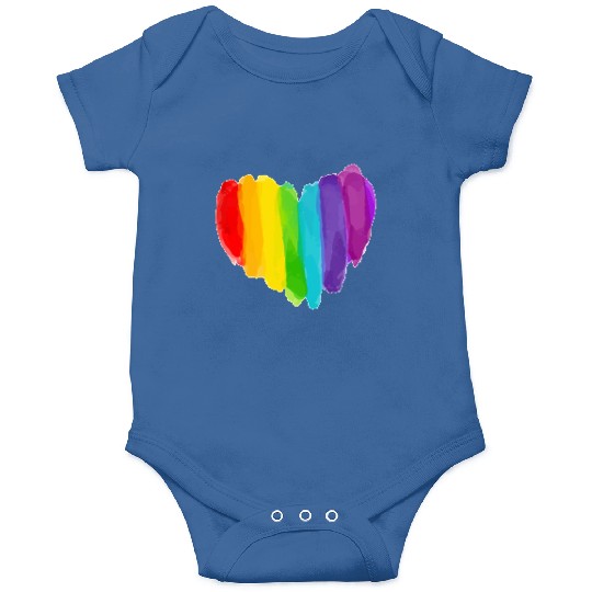 Pride Rainbow Heart Onesies