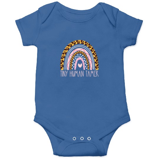 Tiny Human Tamer Bohemian Rainbow Daycare Teacher Onesies