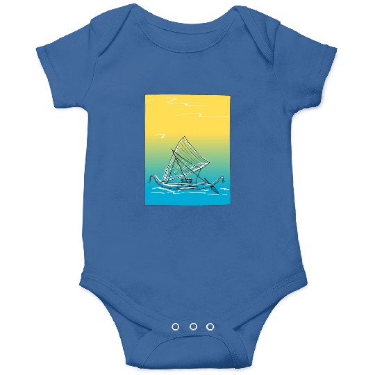 sailing canoe Onesies