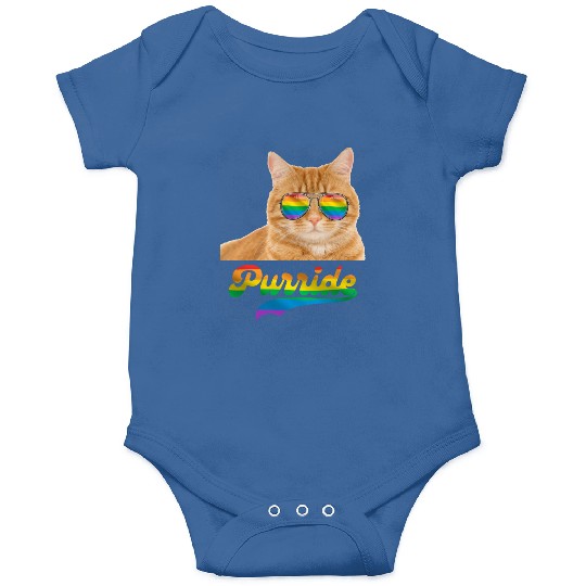 Cat Gay Pride Rainbow Flag LGBT Onesies