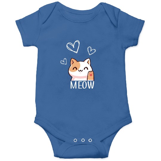 meow - cute cat - kitten Onesies