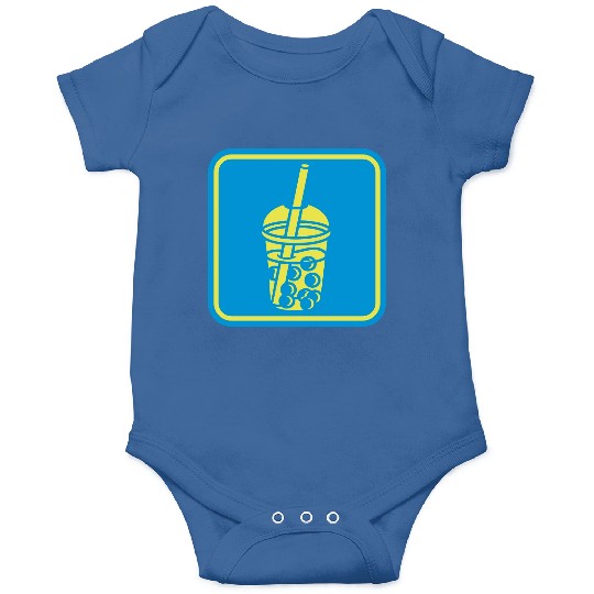 Sign bubble tea button Onesies