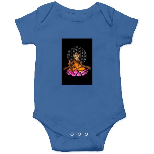 Monkey Buddha Meditation Onesies