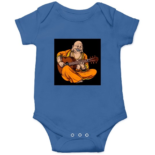 Buddha Playing Guitar Onesies