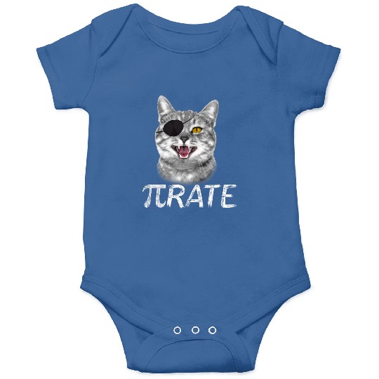 Funny Pi Day Math Science Cat Pirate Onesies